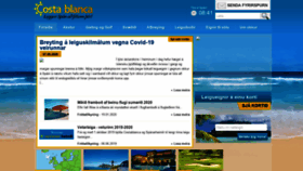 What Costablanca.is website looked like in 2020 (3 years ago)