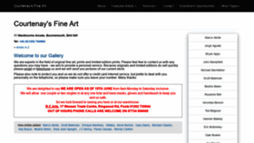 What Courtenaysfineart.com website looked like in 2020 (3 years ago)