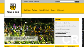 What Crailsheim.de website looked like in 2020 (3 years ago)