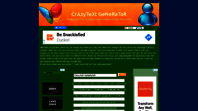 What Crazytextgenerator.com website looked like in 2020 (3 years ago)