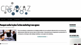 What Creakaz.fr website looked like in 2020 (3 years ago)