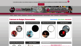 What Crea-badges.fr website looked like in 2020 (3 years ago)