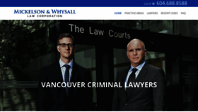 What Criminallawyervancouver.com website looked like in 2020 (3 years ago)
