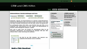 What Crm-cms.de website looked like in 2020 (3 years ago)