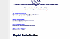 What Crystalradio.net website looked like in 2020 (3 years ago)