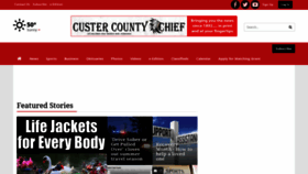 What Custercountychief.com website looked like in 2020 (3 years ago)