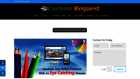 What Customrequest.com website looked like in 2020 (3 years ago)