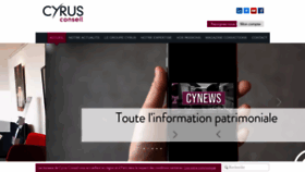 What Cyrusconseil.fr website looked like in 2020 (3 years ago)