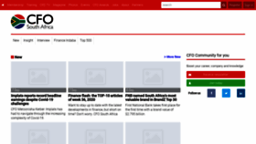 What Cfo.co.za website looked like in 2020 (3 years ago)