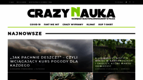 What Crazynauka.pl website looked like in 2020 (3 years ago)