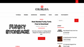 What Colorlava.com website looked like in 2020 (3 years ago)