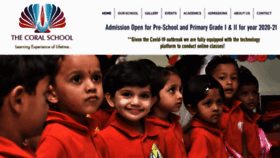 What Coralschool.org website looked like in 2020 (3 years ago)