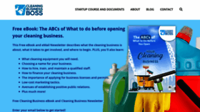 What Cleaningbusinessboss.com website looked like in 2020 (3 years ago)