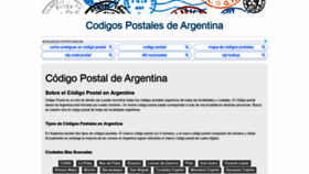 What Codigo-postal.com.ar website looked like in 2020 (3 years ago)