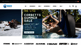 What Corbetts.com website looked like in 2020 (3 years ago)