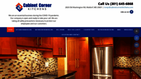 What Cabinetcornerkitchens.com website looked like in 2020 (3 years ago)