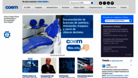 What Coem.org.es website looked like in 2020 (3 years ago)