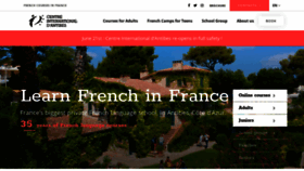 What Cia-france.com website looked like in 2020 (3 years ago)