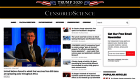 What Censoredscience.com website looked like in 2020 (3 years ago)
