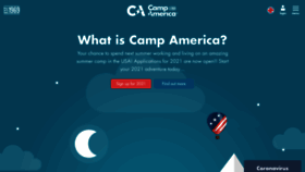 What Campamerica.co.uk website looked like in 2020 (3 years ago)