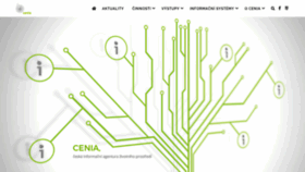 What Cenia.cz website looked like in 2020 (3 years ago)