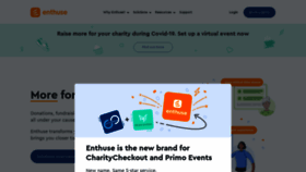 What Charitycheckout.ie website looked like in 2020 (3 years ago)