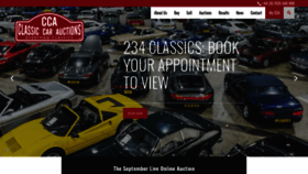 What Classiccarauctions.co.uk website looked like in 2020 (3 years ago)