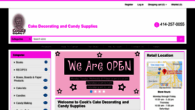 What Cookscakeandcandy.com website looked like in 2020 (3 years ago)