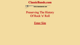 What Classicbands.com website looked like in 2020 (3 years ago)