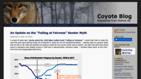 What Coyoteblog.com website looked like in 2020 (3 years ago)