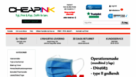 What Cheapink.dk website looked like in 2020 (3 years ago)