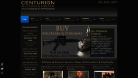 What Centurionauctions.com website looked like in 2020 (3 years ago)