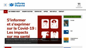 What Cultures-sante.be website looked like in 2020 (3 years ago)