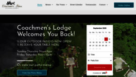 What Coachmenslodge.com website looked like in 2020 (3 years ago)