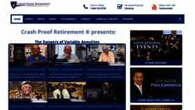 What Crashproofretirement.com website looked like in 2020 (3 years ago)
