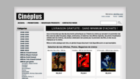 What Cineplus.com website looked like in 2020 (3 years ago)