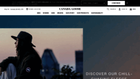 What Canadagoose.com website looked like in 2020 (3 years ago)