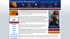 What Constructionknowledge.net website looked like in 2020 (3 years ago)