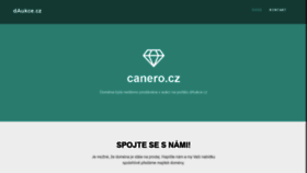 What Canero.cz website looked like in 2020 (3 years ago)