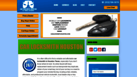 What Carlocksmithouston.com website looked like in 2020 (3 years ago)
