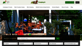 What Camping.hr website looked like in 2020 (5 years ago)