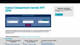 What Classement-tennis.com website looked like in 2020 (3 years ago)