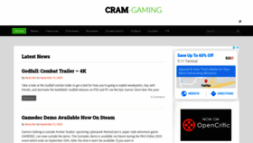 What Cramgaming.com website looked like in 2020 (3 years ago)