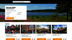 What Cottagesrental.com website looked like in 2020 (3 years ago)