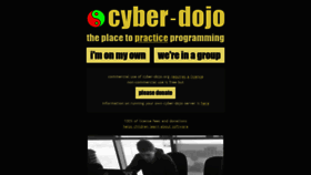 What Cyber-dojo.org website looked like in 2020 (3 years ago)