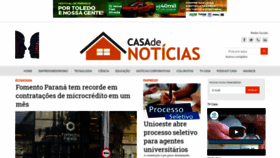 What Casadenoticias.com.br website looked like in 2020 (3 years ago)