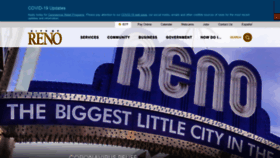 What Cityofreno.com website looked like in 2020 (3 years ago)