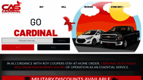What Cardinalautosales.com website looked like in 2020 (3 years ago)