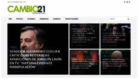 What Cambio21.cl website looked like in 2020 (3 years ago)