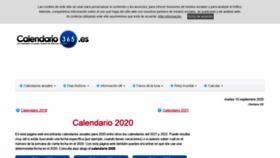 What Calendario-365.es website looked like in 2020 (3 years ago)